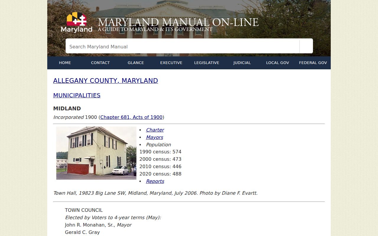 Allegany County traffic warrant records context from a small town profile with no local police department